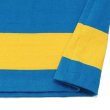 画像5: BARBARIAN（バーバリアン）Light Weight Rugby Collar Shirt S/S（ライトウェイト ラグビーカラーシャツS/S） / Gold×Cyan（ゴールド×シアン） (5)