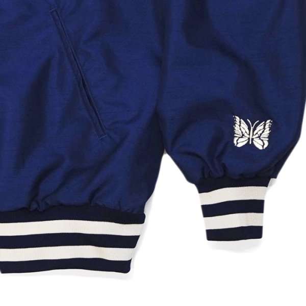 画像6: NEEDLES（ニードルズ）Stadium Jacket（スタジアムジャケット）"Poly Shantung" / Navy（ネイビー） (6)