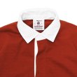 画像3: BARBARIAN（バーバリアン）Light Weight Rugby Collar Short Sleeve Shirt（ライトウエイトラグビーカラーショートスリーブシャツ）"SOLID" / Rust（ラスト） (3)