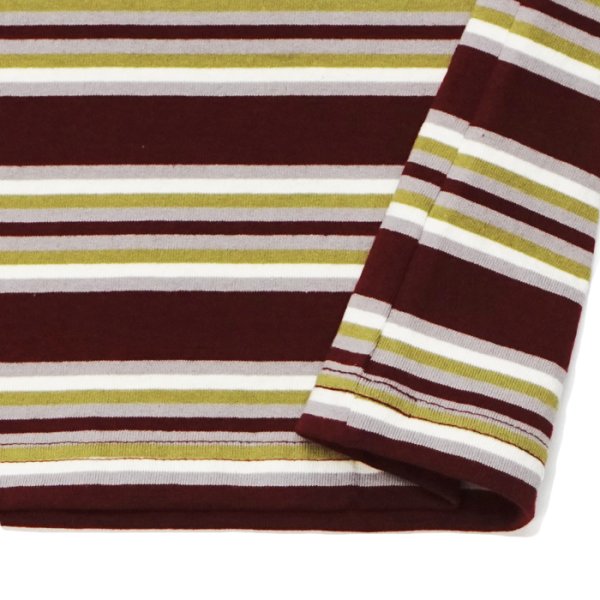 画像5: BARBARIAN（バーバリアン）Light Weight Crew Neck Shirt S/S（ライトウェイトクルーネックシャツS/S） / Maroon×Grey×Ivory×Olive（マルーン×グレー×アイボリー×オリーブ） (5)