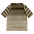 画像2: SAINT JAMES（セントジェームス）OUESSANT SHORT SLEEVE（ウエッソンショートスリーブ）"BORDER" / HAMAC×NOIR（ダークベージュ×ブラック） (2)