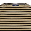 画像3: SAINT JAMES（セントジェームス）OUESSANT SHORT SLEEVE（ウエッソンショートスリーブ）"BORDER" / HAMAC×NOIR（ダークベージュ×ブラック） (3)