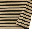 画像5: SAINT JAMES（セントジェームス）OUESSANT SHORT SLEEVE（ウエッソンショートスリーブ）"BORDER" / HAMAC×NOIR（ダークベージュ×ブラック） (5)