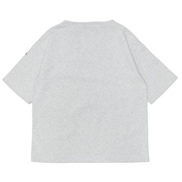 画像2: SAINT JAMES（セントジェームス）TEE LOOSE（五分袖ドロップショルダー）"SOLID" / GRIS CL（杢ライトグレー） (2)