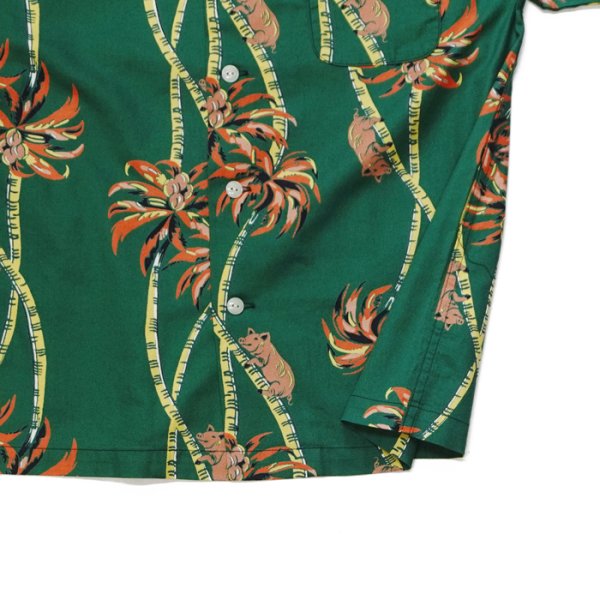 画像5: STUDIO D'ARTISAN（ステュディオ・ダ・ルチザン）アロハシャツ / Green（グリーン） (5)