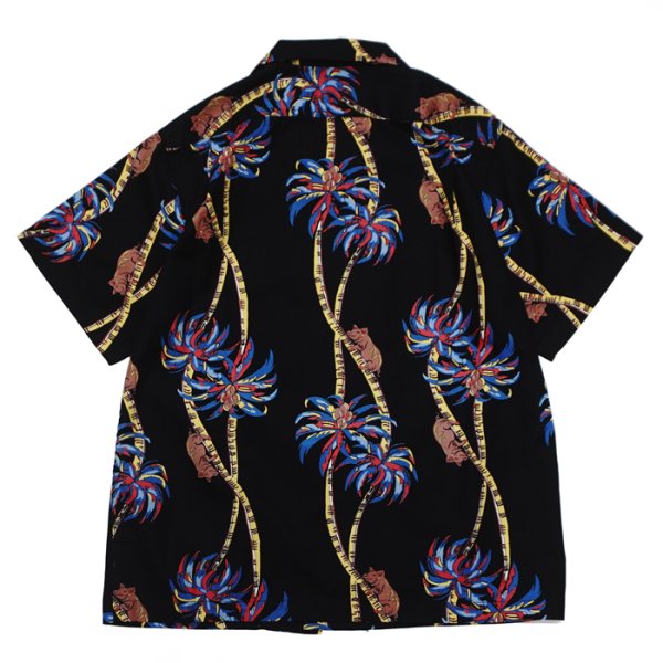 画像2: STUDIO D'ARTISAN（ステュディオ・ダ・ルチザン）アロハシャツ / Black（ブラック） (2)