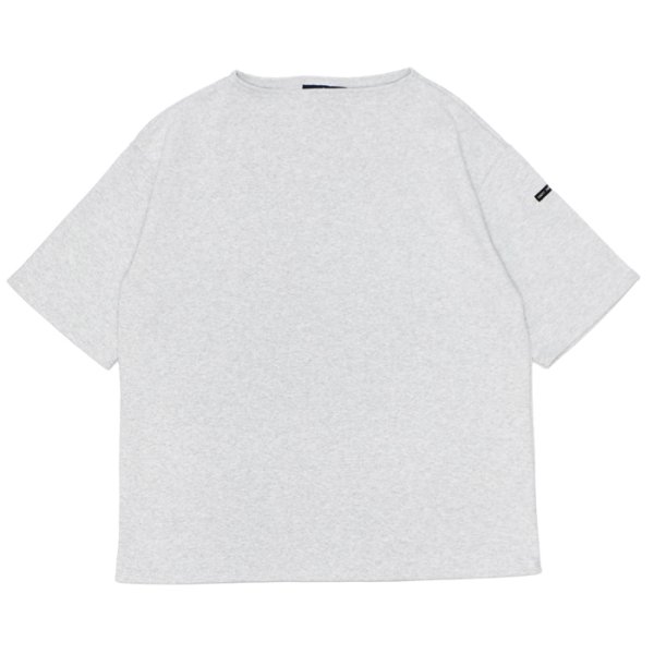画像1: SAINT JAMES（セントジェームス）TEE LOOSE（五分袖ドロップショルダー）"SOLID" / GRIS CL（杢ライトグレー） (1)