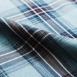 画像6: Nigel Cabourn（ナイジェル・ケーボン）OPEN COLLAR SHIRT（オープンカラーシャツ）"RAYON CHECK / BLUE（ブルー） (6)