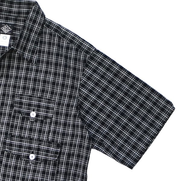画像4: Post O'Alls（ポストオーバーオールズ）Town&Country HAVANA（タウン＆カントリーハバナ）"Cotton broadcloth check" / Black（ブラック） (4)