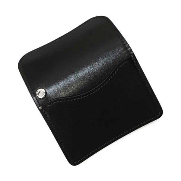画像7: WILD SWANS（ワイルドスワンズ）TONGUE(EYELET)（タング アイレット）マルチコインケース"サドルプルアップ"/Black（ブラック） (7)