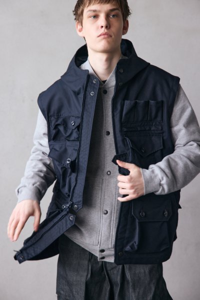 画像10: MODMNT（モドメント）PHOTGRAPHER JKT（フォトグラファージャケット）"VENTONE・後染めOX" / Navy（ネイビー） (10)