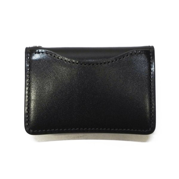 画像2: WILD SWANS（ワイルドスワンズ）TONGUE(EYELET)（タング アイレット）マルチコインケース"サドルプルアップ"/Black（ブラック） (2)