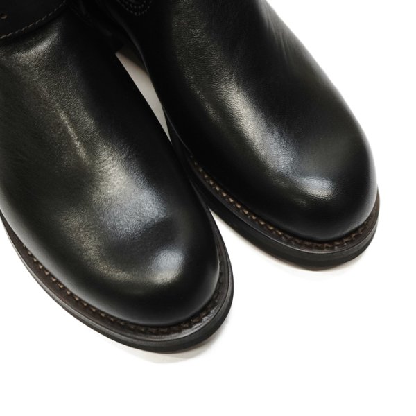画像6: Y'2 LEATHER（ワイツーレザー）ENGINEERE BOOTS（エンジニアブーツ）"ECO HORSE TEA-CORE" / Black（ブラック） (6)