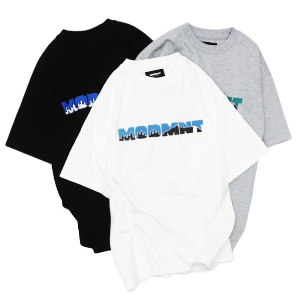 画像1: MODMNT（モドメント） MODMNT LOGO TEE（モドメントロゴTシャツ） / White（ホワイト）・Gray（グレー）・Black（ブラック） (1)