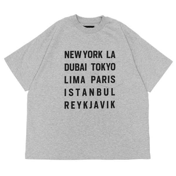 画像3: MODMNT（モドメント） TOUR CITIES TEE（ツアーシティーズTシャツ） / White（ホワイト）・Gray（グレー）・Black（ブラック） (3)