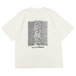 画像2: blurhms ROOTSTOCK（ブラームスルーツストック）Print Tee STANDARD（プリントTシャツ"スタンダード"）"JD UNKNOWN PLEASURES" / Ivory（アイボリー）Ink Black（インクブラック） (2)