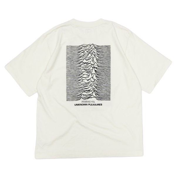 画像3: blurhms ROOTSTOCK（ブラームスルーツストック）Print Tee STANDARD（プリントTシャツ"スタンダード"）"JD UNKNOWN PLEASURES" / Ivory（アイボリー）Ink Black（インクブラック） (3)