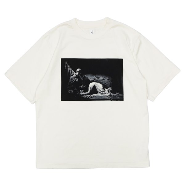 画像1: blurhms ROOTSTOCK（ブラームスルーツストック）Print Tee STANDARD（プリントTシャツ"スタンダード"）"JD CLOSER Photo" / Ivory（アイボリー） (1)