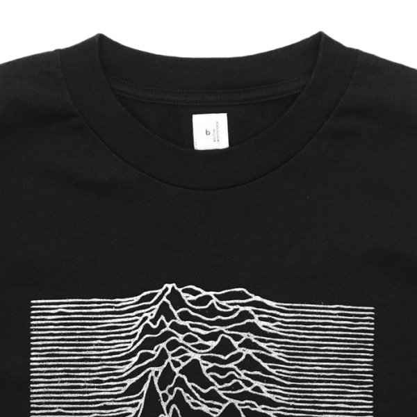 画像6: blurhms ROOTSTOCK（ブラームスルーツストック）Print Tee STANDARD（プリントTシャツ"スタンダード"）"JD UNKNOWN PLEASURES" / Ivory（アイボリー）Ink Black（インクブラック） (6)