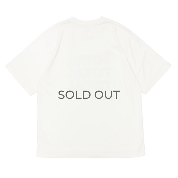 画像2: blurhms ROOTSTOCK（ブラームスルーツストック）Print Tee STANDARD（プリントTシャツ"スタンダード"）"JD TOTAL TOTAL TOTAL" / Ivory（アイボリー） (2)