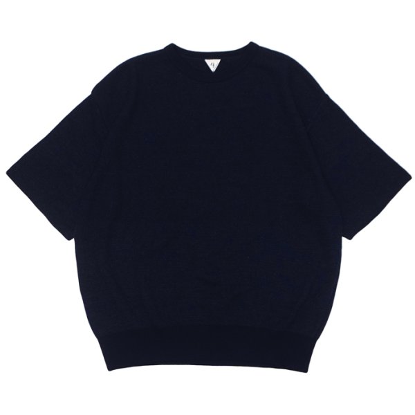 画像1: FilMelange（フィルメランジェ）CASEY（ケイシー）"畦編みニットソー" / Navy Melange（ネイビーメランジェ） (1)