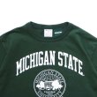 画像3: Champion（チャンピオン）T1011 US Print T-Shirt・Made in USA（ティーテンイレブンUSプリントTシャツ）"MICHIGAN STATE" / Moss（モスグリーン） (3)