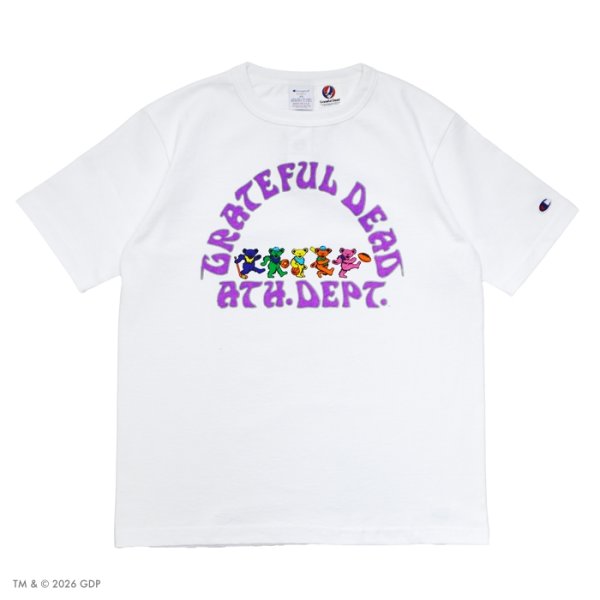 画像3: Champion（チャンピオン）T1011 US Print T-Shirt・Made in USA（ティーテンイレブンUSプリントTシャツ）"Grateful Dead" / White（ホワイト）・Silver Gray（シルバーグレー） (3)