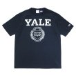 画像1: Champion（チャンピオン）T1011 US Print T-Shirt・Made in USA（ティーテンイレブンUSプリントTシャツ）"YALE" / Navy（ネイビー） (1)