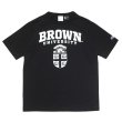 画像1: Champion（チャンピオン）T1011 US Print T-Shirt・Made in USA（ティーテンイレブンUSプリントTシャツ）"BROWN Univ" / Black（ブラック） (1)