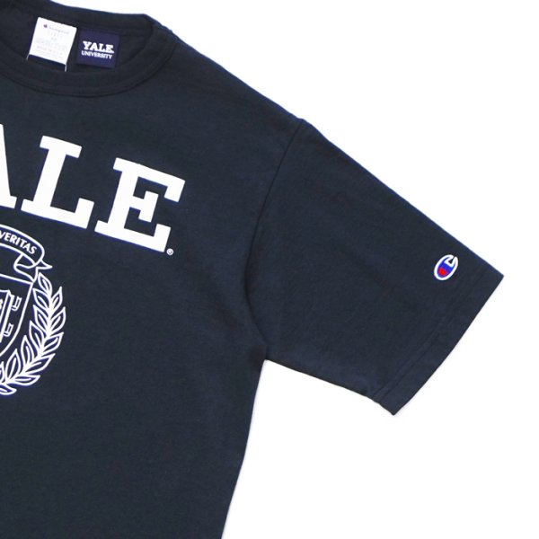 画像4: Champion（チャンピオン）T1011 US Print T-Shirt・Made in USA（ティーテンイレブンUSプリントTシャツ）"YALE" / Navy（ネイビー） (4)