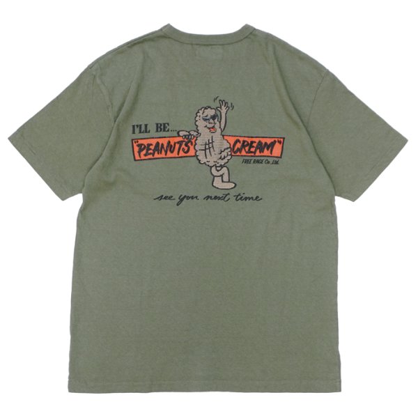 画像5: free rage（フリーレイジ）リサイクルコットンプリントTee "PEANUTS CREAM Vol,2" / White（ホワイト）・Leaf（リーフ） (5)
