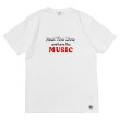 画像2: free rage（フリーレイジ）リサイクルコットンプリントTee "Music" / White（ホワイト）・Sumi（スミクロ） (2)