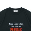 画像5: free rage（フリーレイジ）リサイクルコットンプリントTee "Music" / White（ホワイト）・Sumi（スミクロ） (5)