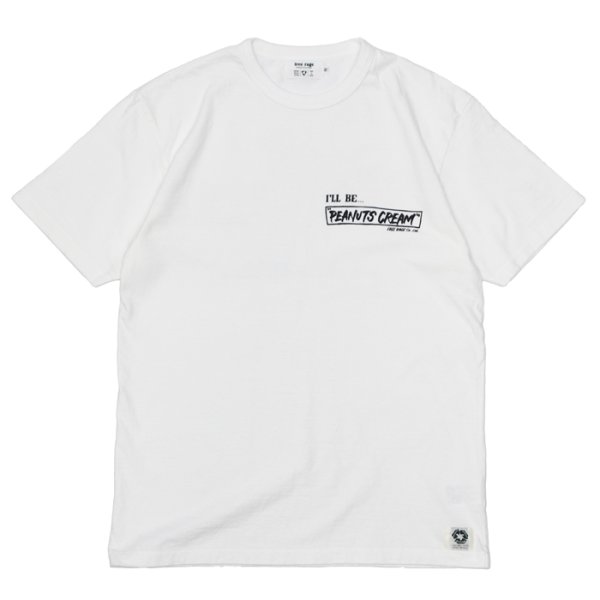 画像2: free rage（フリーレイジ）リサイクルコットンプリントTee "PEANUTS CREAM Vol,2" / White（ホワイト）・Leaf（リーフ） (2)