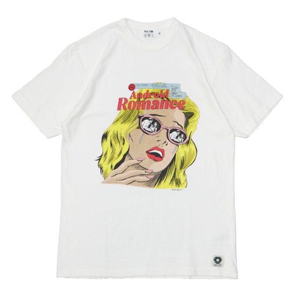 画像2: free rage（フリーレイジ）リサイクルコットンプリントTee"Analog Comic" / White（ホワイト）・Sumi（スミクロ） (2)