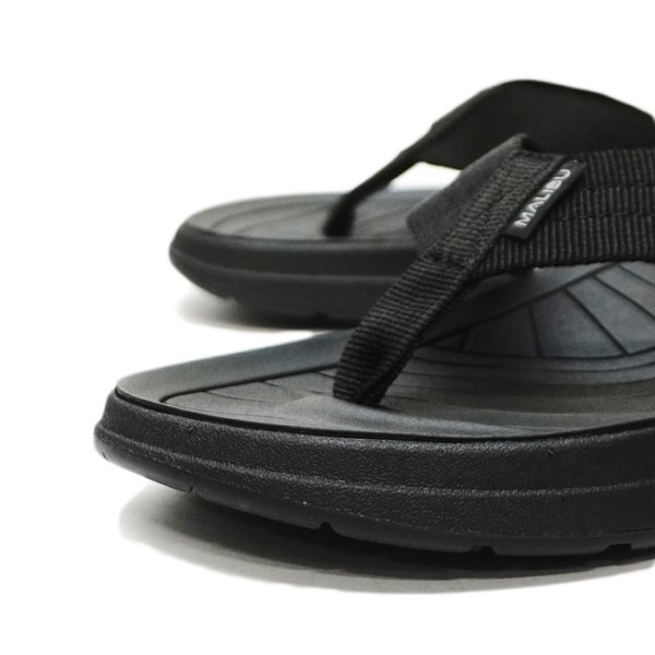 画像5: MALIBU SANDALS（マリブサンダルズ）SURFRIDER（サーフライダー）"POLYESTER" / Black×Black（ブラック×ブラック） (5)