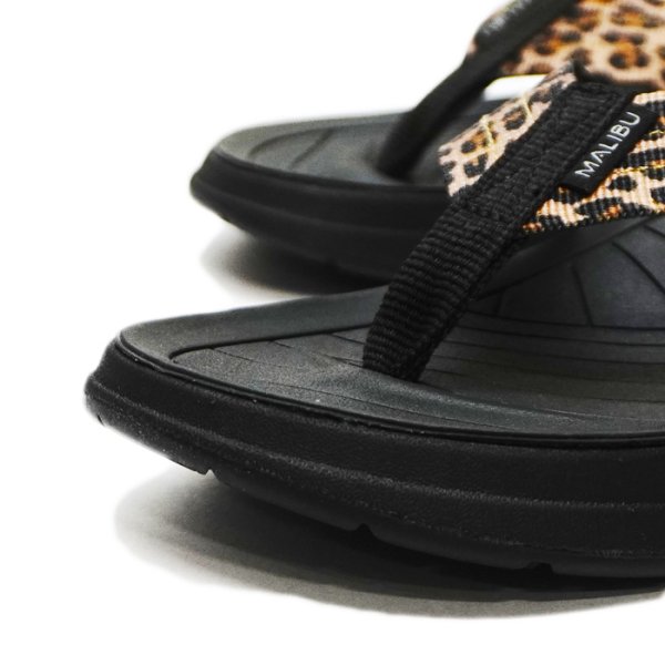 画像5: MALIBU SANDALS（マリブサンダルズ）SURFRIDER（サーフライダー）"POLYESTER" / Leopard×Black（レオパード×ブラック） (5)