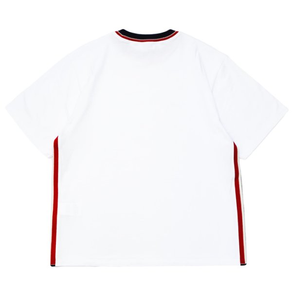 画像2: COOHEM（コーヘン）KNIT SIDELINE T-SHIRT（ニットサイドラインTシャツ）/ White（ホワイト） (2)