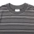 画像3: Yonetomi NEW BASIC（ヨネトミニューベーシック）GARMENT DYE RANDOM BOREDER T-SHIRT（ガーメントダイランダムボーダーTシャツ）/ Gray（グレー） (3)