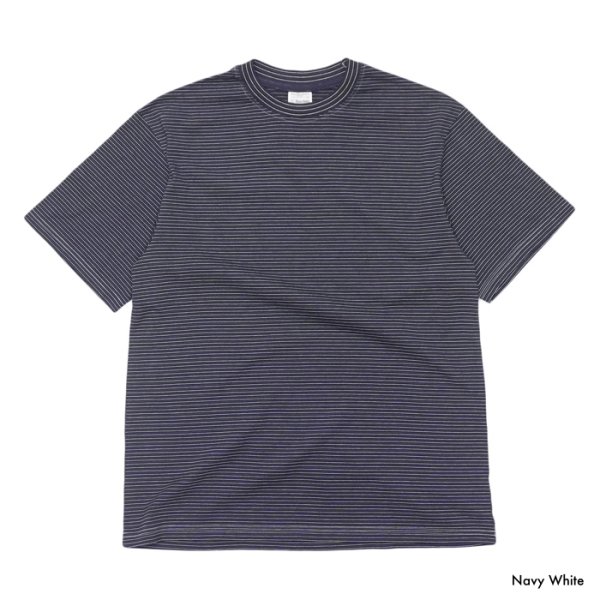 画像4: Yonetomi NEW BASIC（ヨネトミニューベーシック）GARMENT DYE BORDER T-SHIRT（ガーメントダイボーダーTシャツ）/ 3Color（全3色展開） (4)