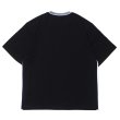 画像2: COOHEM（コーヘン）KNIT SIDELINE T-SHIRT（ニットサイドラインTシャツ）/ Black（ブラック） (2)
