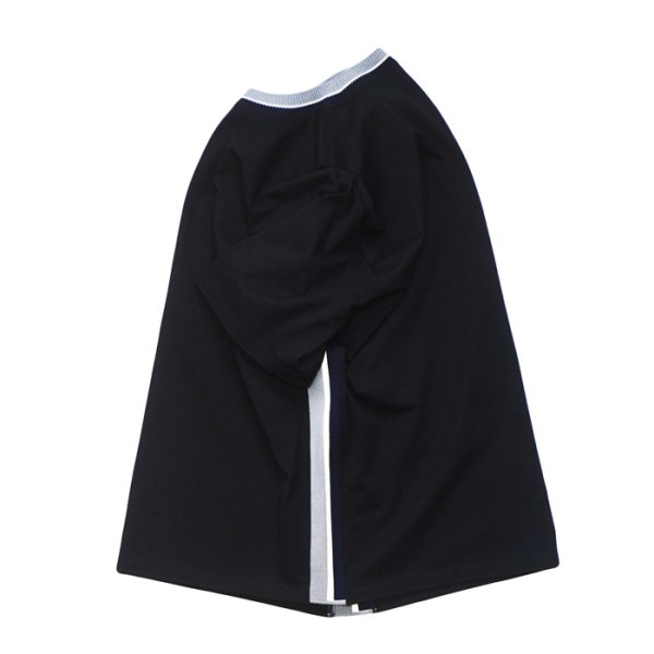 画像3: COOHEM（コーヘン）KNIT SIDELINE T-SHIRT（ニットサイドラインTシャツ）/ Black（ブラック） (3)