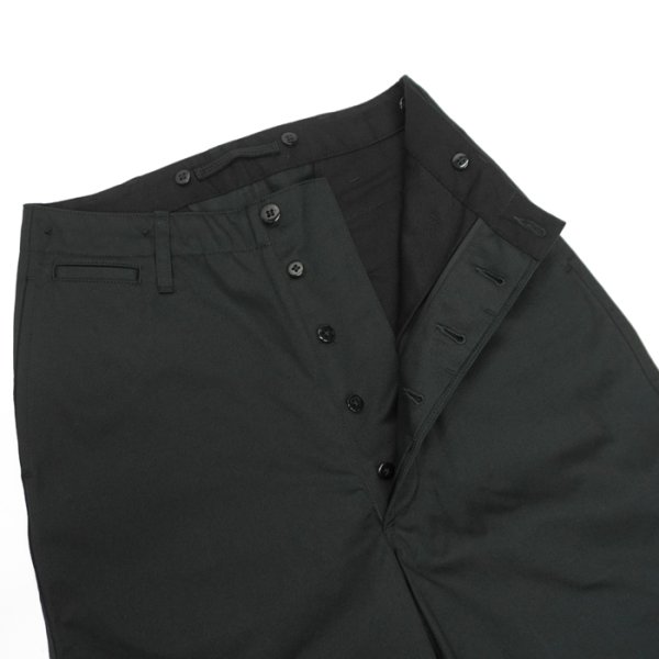 画像4: Nigel Cabourn（ナイジェル・ケーボン）NEW BASIC CHINO PANT（ニューベーシックチノパンツ）"WEST POINT" / Black（ブラック）【裾上げ無料】 (4)