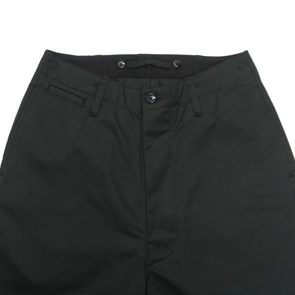 画像3: Nigel Cabourn（ナイジェル・ケーボン）NEW BASIC CHINO PANT（ニューベーシックチノパンツ）"WEST POINT" / Black（ブラック）【裾上げ無料】 (3)