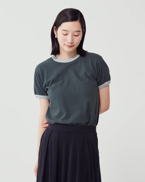 画像11: FilMelange（フィルメランジェ）EMMA（エマ）"ヴィンテージ天竺"  / Lime Yellow（ライムイエロー）・Charcoal Khaki（チャコールカーキ） (11)