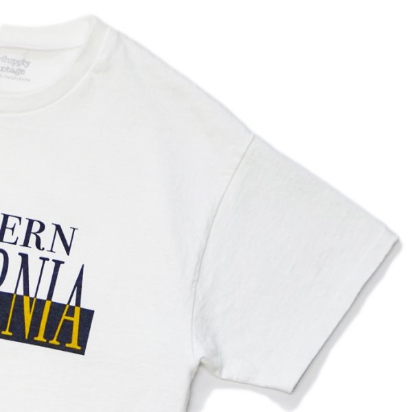 画像4: Sloppy Supply（スラッピーサプライ）Neo Vintage Short Sleeve Print Tee（ショートスリーブプリントTシャツ）"SO.CAL"/ White（ホワイト） (4)