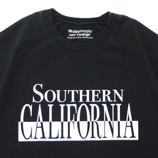 画像3: Sloppy Supply（スラッピーサプライ）Neo Vintage Short Sleeve Print Tee（ショートスリーブプリントTシャツ）"SO.CAL"/ Black（ブラック） (3)
