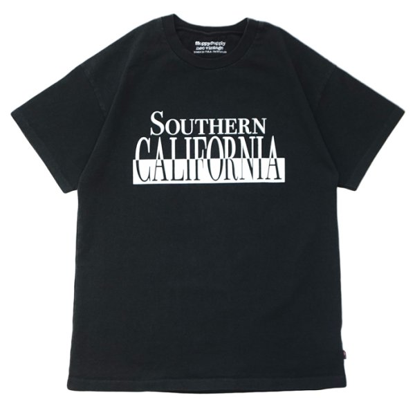 画像1: Sloppy Supply（スラッピーサプライ）Neo Vintage Short Sleeve Print Tee（ショートスリーブプリントTシャツ）"SO.CAL"/ Black（ブラック） (1)
