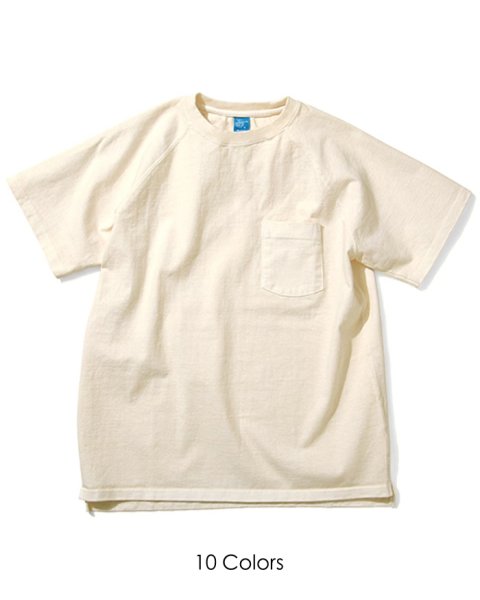 画像1: Good On（グッドオン）Short Sleeve Heavy Raglan Pocket Tee（ショートスリーブヘビーラグランポケットTシャツ）"Washed" / 10 Colors（全10色展開） (1)