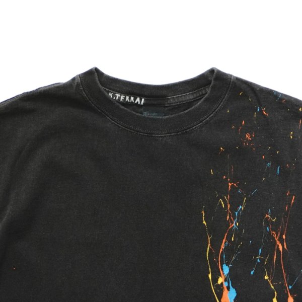 画像5: Good On（グッドオン）Hand Print Short Sleeve Crew Neck Tee（ハンドプリントショートスリーブクルーネックTシャツ）"KOUHEI TERRAI" / White（ホワイト）・Black（ブラック） (5)